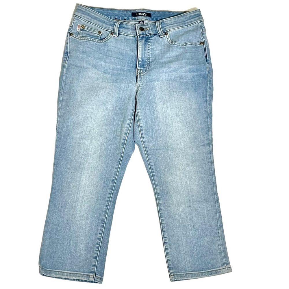 Chaps Denim Capris Light Wash Size 6